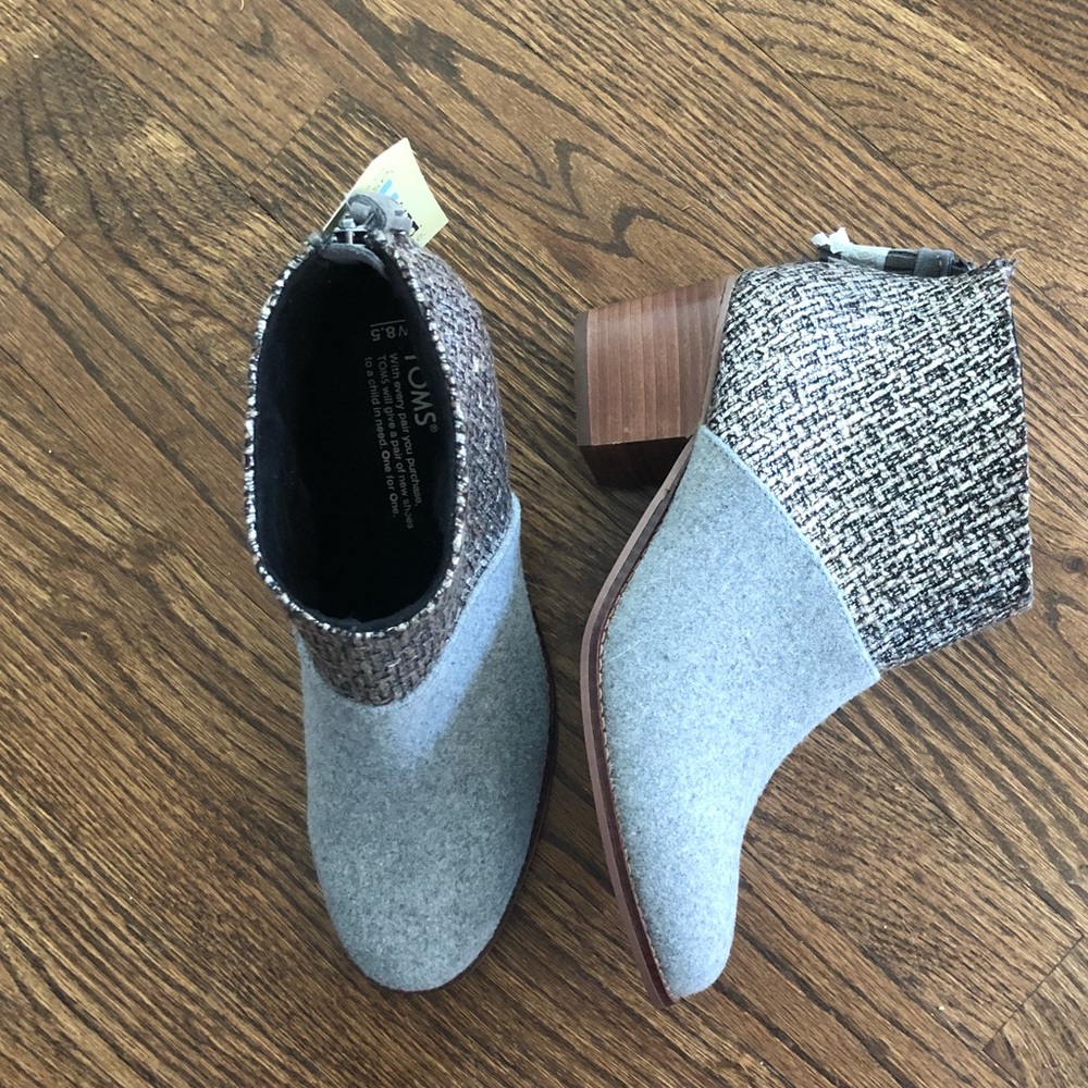 Tom’s Leila Gray Felt Boots